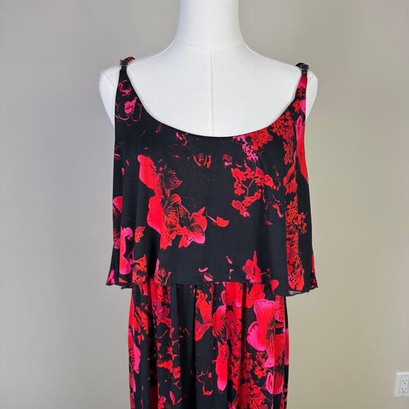 Jeans by Buffalo Floral Sleeveless Maxi Dress US Women's L - Picture 2 of 9